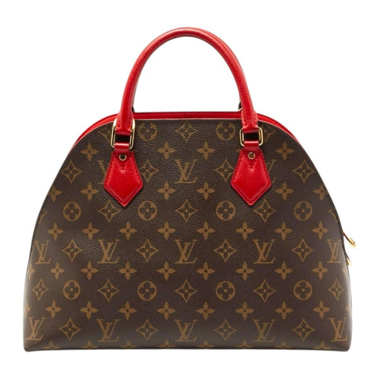 Like New Rare Louis Vuitton Alma B’N’B Monogram Cerise Red | LV Dome Satchel