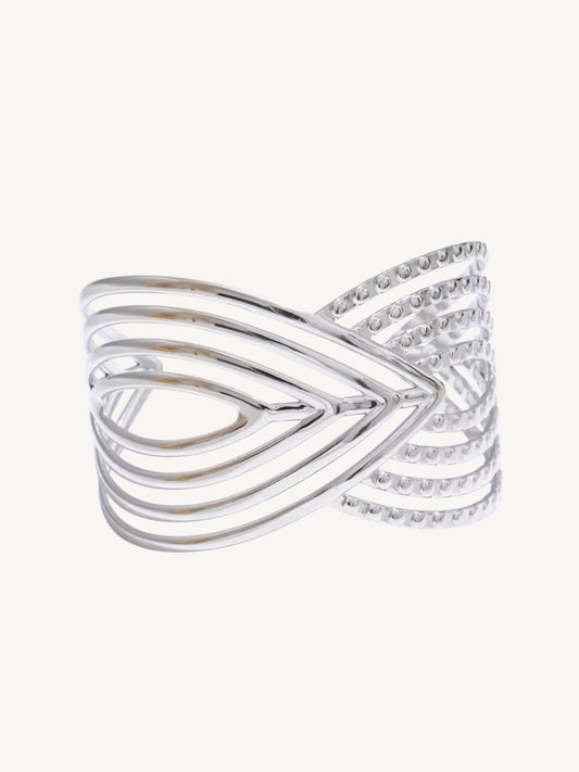 The Aile — Sculptural Multi-Strand Open Cuff Bracelet