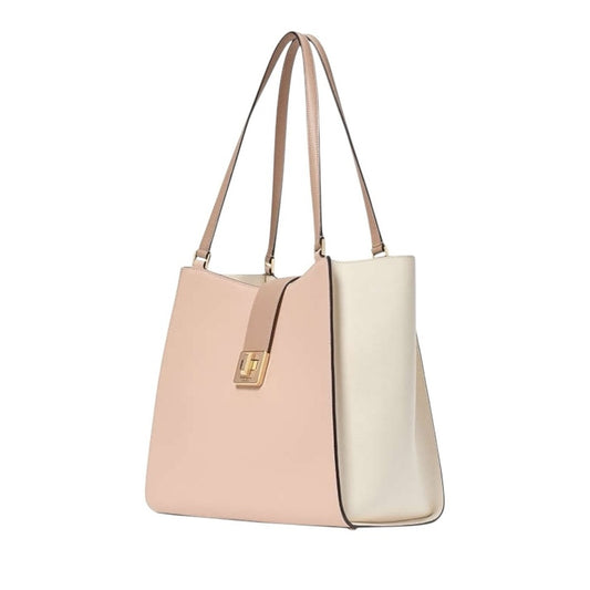 Kate Spade Blush Pink & Cream Refined Grain Leather Large Phoebe Tote MSRP $459