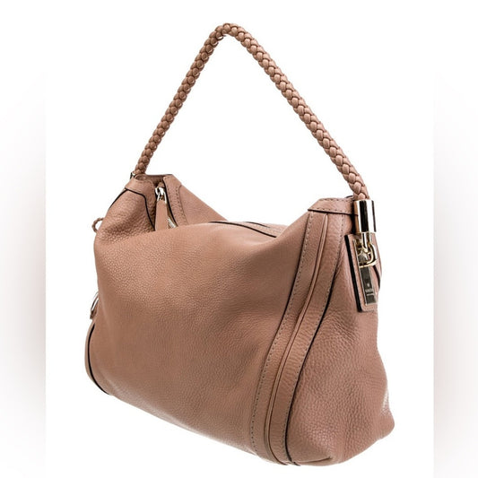 Gucci Pebbled Calfskin Medium Bella Hobo - Cuir (Tan)