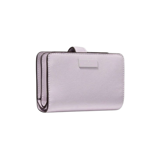 Kate Spade Lilac Bridget Crinkle Patent Medium Compact Bifold Wallet