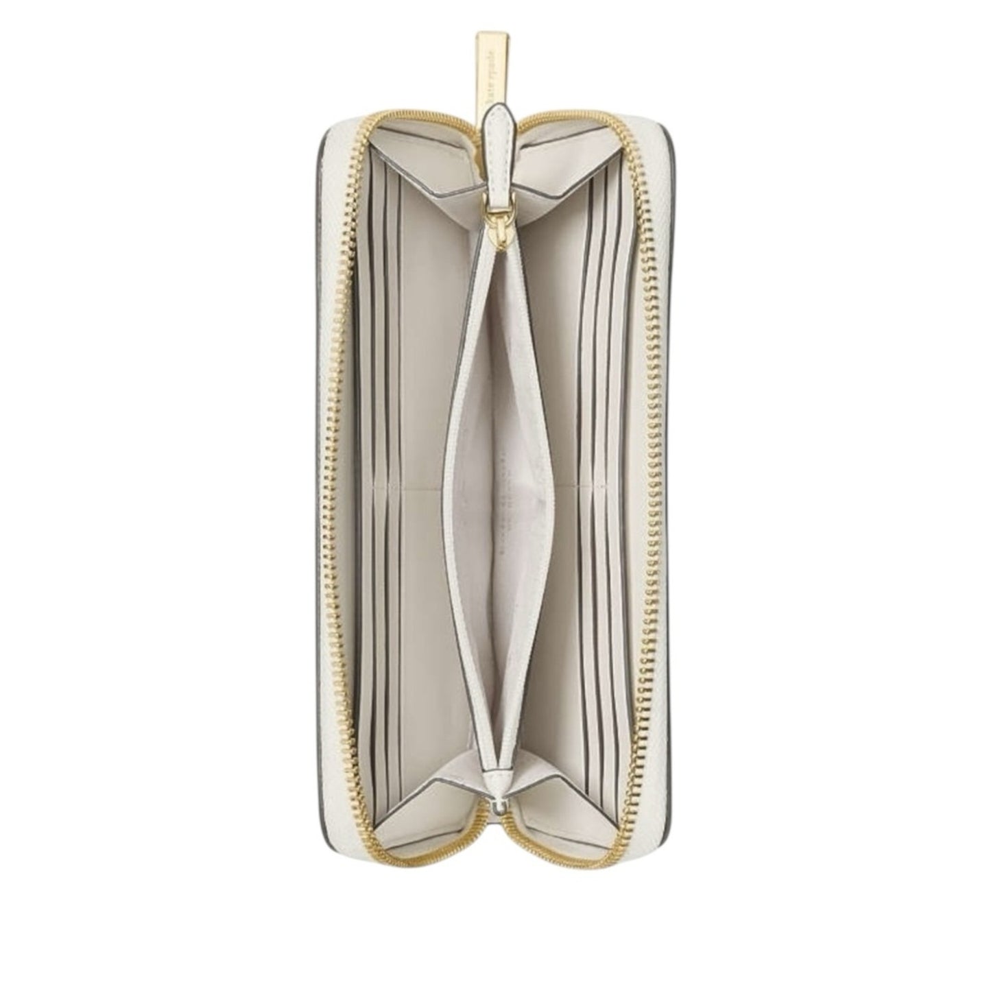 Kate Spade Cream Bridget Crinkle Patent Large Continental Wallet