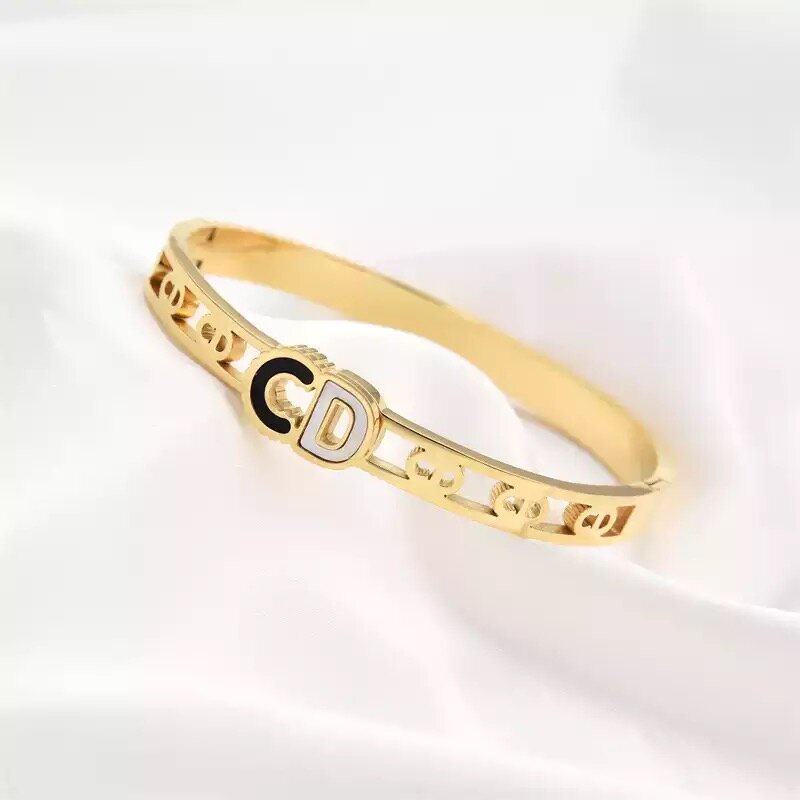 Luxe Monogram Elegance Bangle