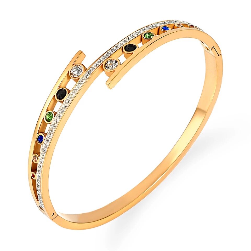 Golden Gem Bangle