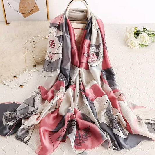 Hillier Silk-Emulation Satin Large Scarf