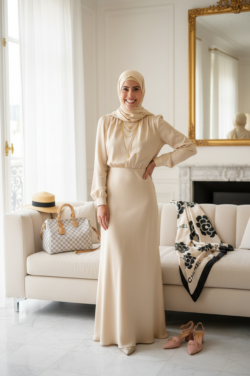 Meriem presenting New Arrivals — Shimmer & Shawls