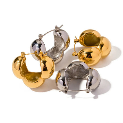 Silhouette Hoop Earrings