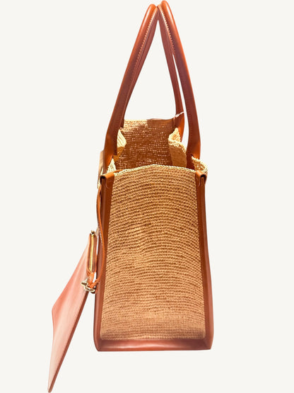 Christian Louboutin By My Side Large Tote base showing leather piping and structured bottom