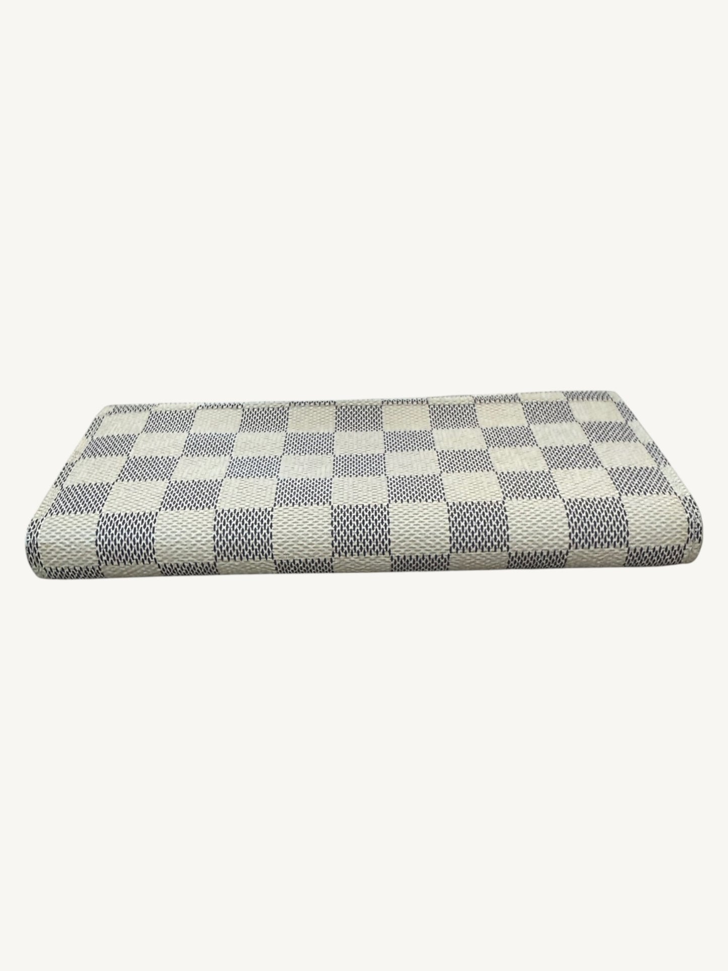 Louis Vuitton Damier Azur Sarah Long Wallet — Cream — Excellent Pre-Owned