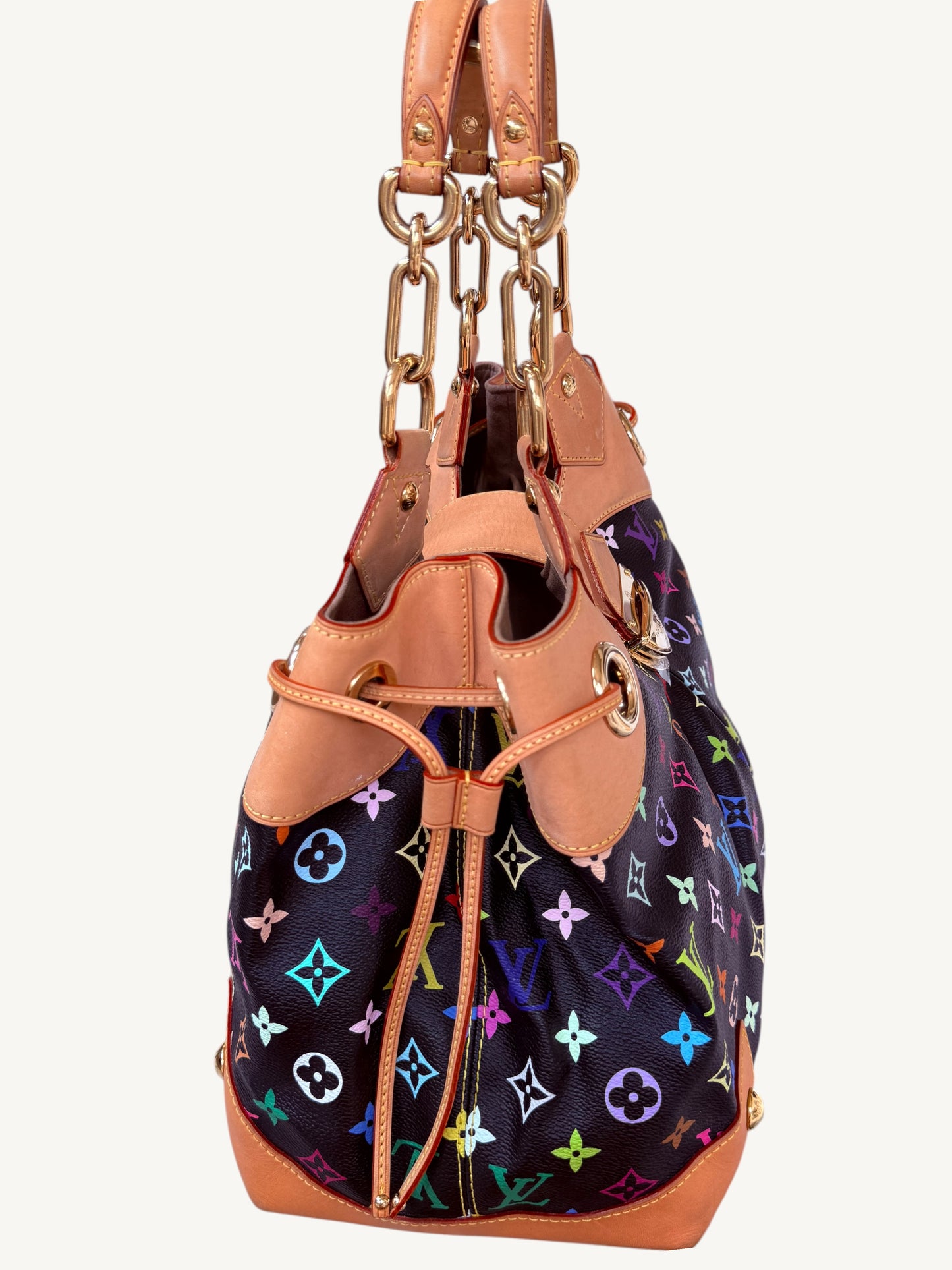 Louis Vuitton Takashi Murakami Multicolore Ursula Bag Noir | Rare 2008 Collector Handbag