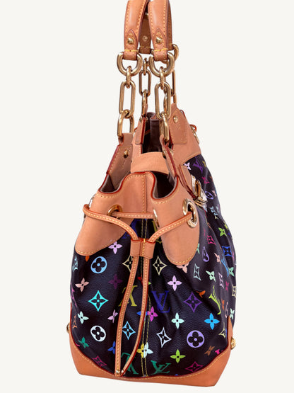 Louis Vuitton Takashi Murakami Multicolore Ursula Bag Noir | Rare 2008 Collector Handbag