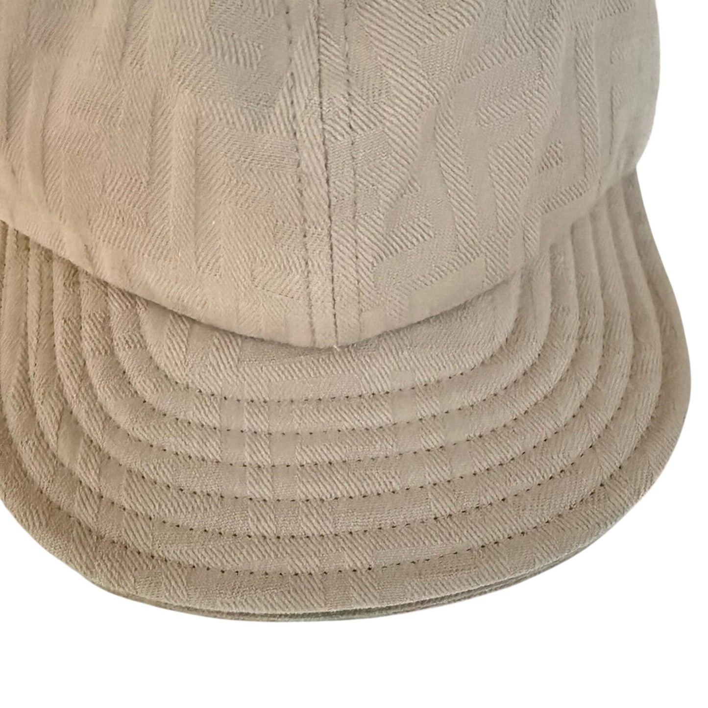 Fendi FF-Motif Cotton Baseball Cap – Beige (Unisex, Adjustable)