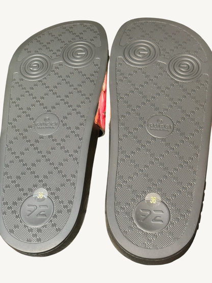 Gucci GG Blooms Pursuit Slide Sandals — Size 36 — New in Box