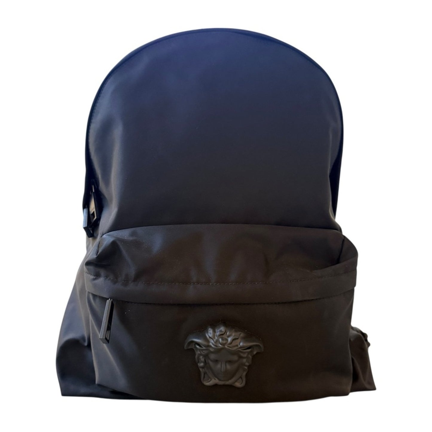 NWT Retail $1450 Versace La Medusa Palazzo Large Nylon Unisex Black Backpack