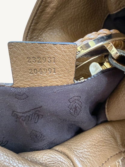 Gucci G Wave Large Hobo camel — additional exterior angle | Shimmer & Shawls