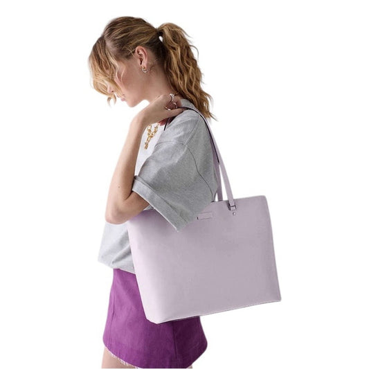Kate Spade Bridge Lilac Pale Lavender Crinkle Patent Large Tote NWT
