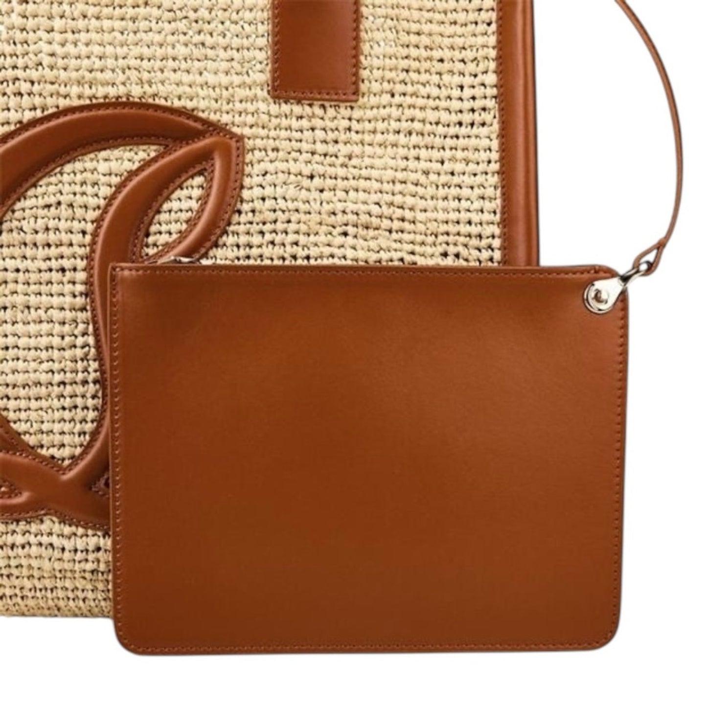 Christian Louboutin By My Side Large Raffia Tote Bag – Natural/Cuoio NWT