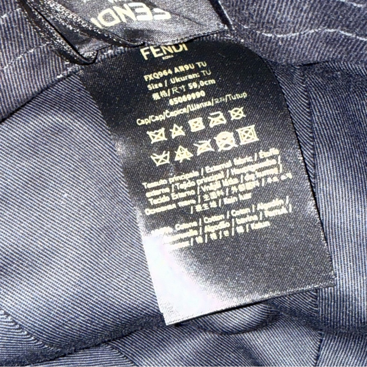 Fendi FF-Motif Cotton Baseball Cap – Beige (Unisex, Adjustable)