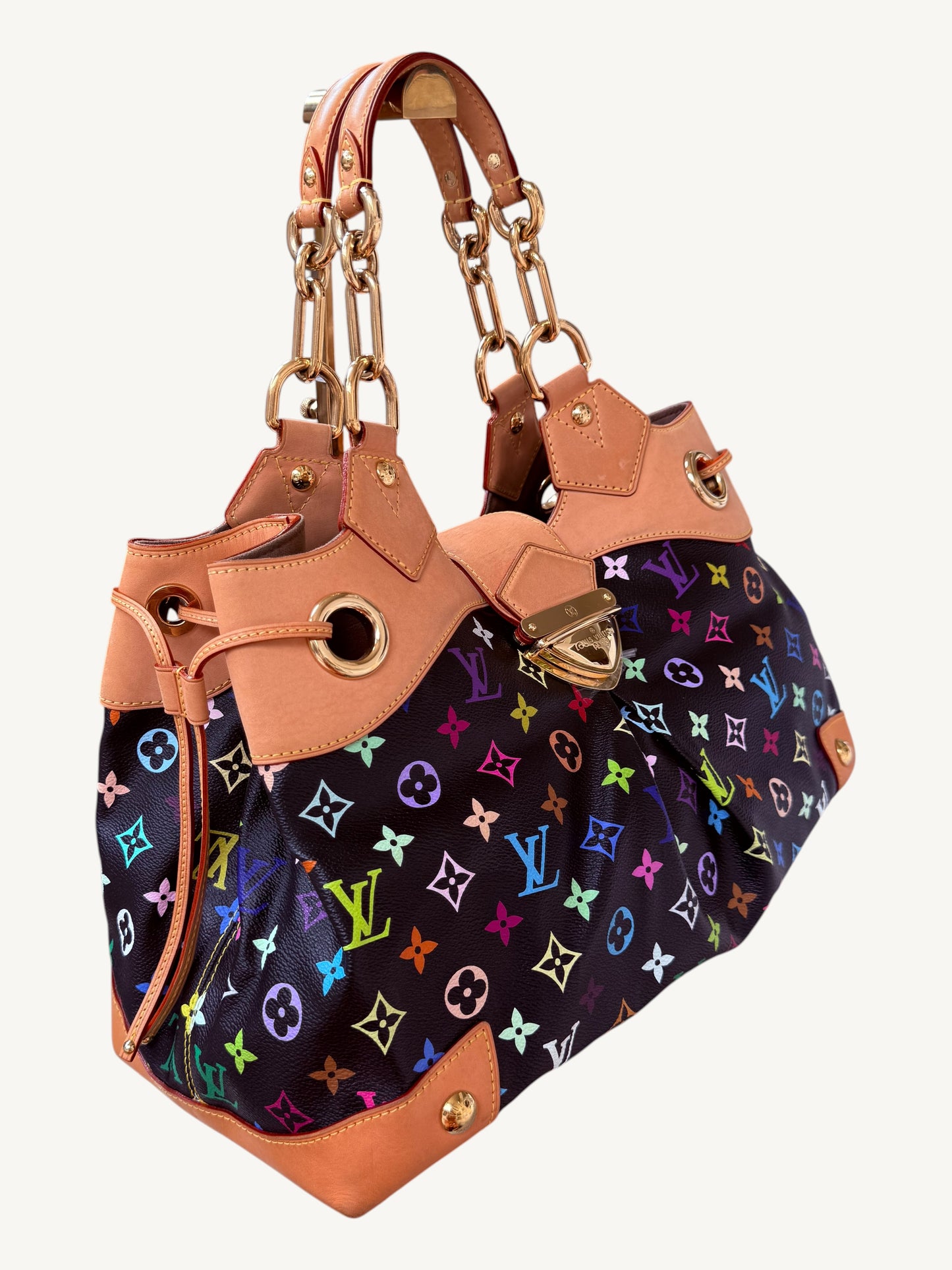 Louis Vuitton Takashi Murakami Multicolore Ursula Bag Noir | Rare 2008 Collector Handbag