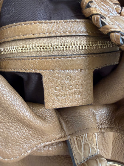 Gucci G Wave Large Hobo — Made in Italy leather tag detail | Shimmer & Shawls