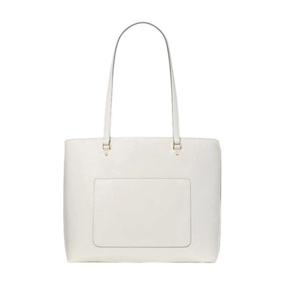kate spade Bridget Cream Crinkle Patent Large Tote / Gold Accents
