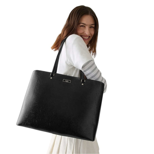 Kate Spade Bridget Black Crinkle Patent Large Tote