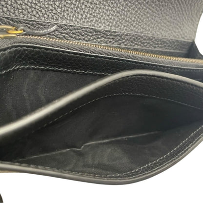 Like New Rare Gucci Python & Black Pebbled Leather Continental Wallet