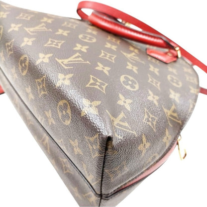 Like New Rare Louis Vuitton Alma B’N’B Monogram Cerise Red | LV Dome Satchel