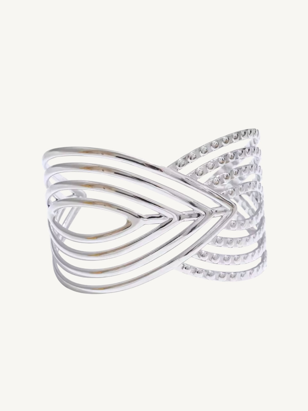 The Aile — Sculptural Multi-Strand Open Cuff Bracelet