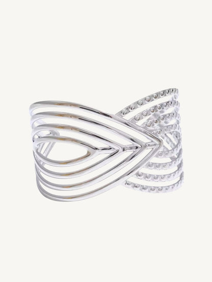The Aile — Sculptural Multi-Strand Open Cuff Bracelet