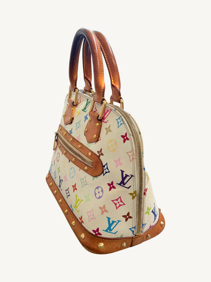 Louis Vuitton Alma MM — Multicolor White Monogram | Murakami Collaboration