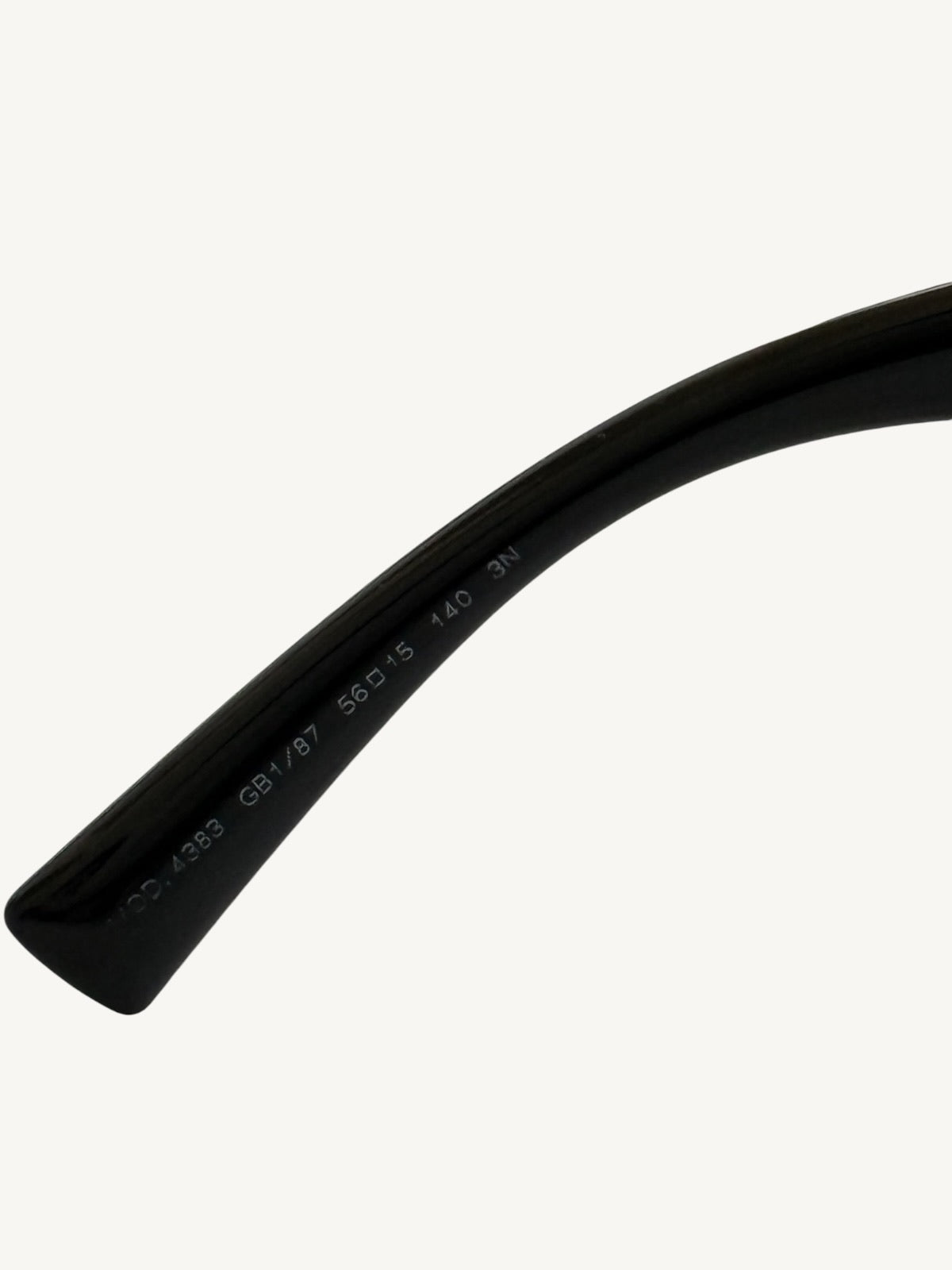 Versace VE4383 Black Cat Eye Sunglasses — Gold Barocco V — New Full Set