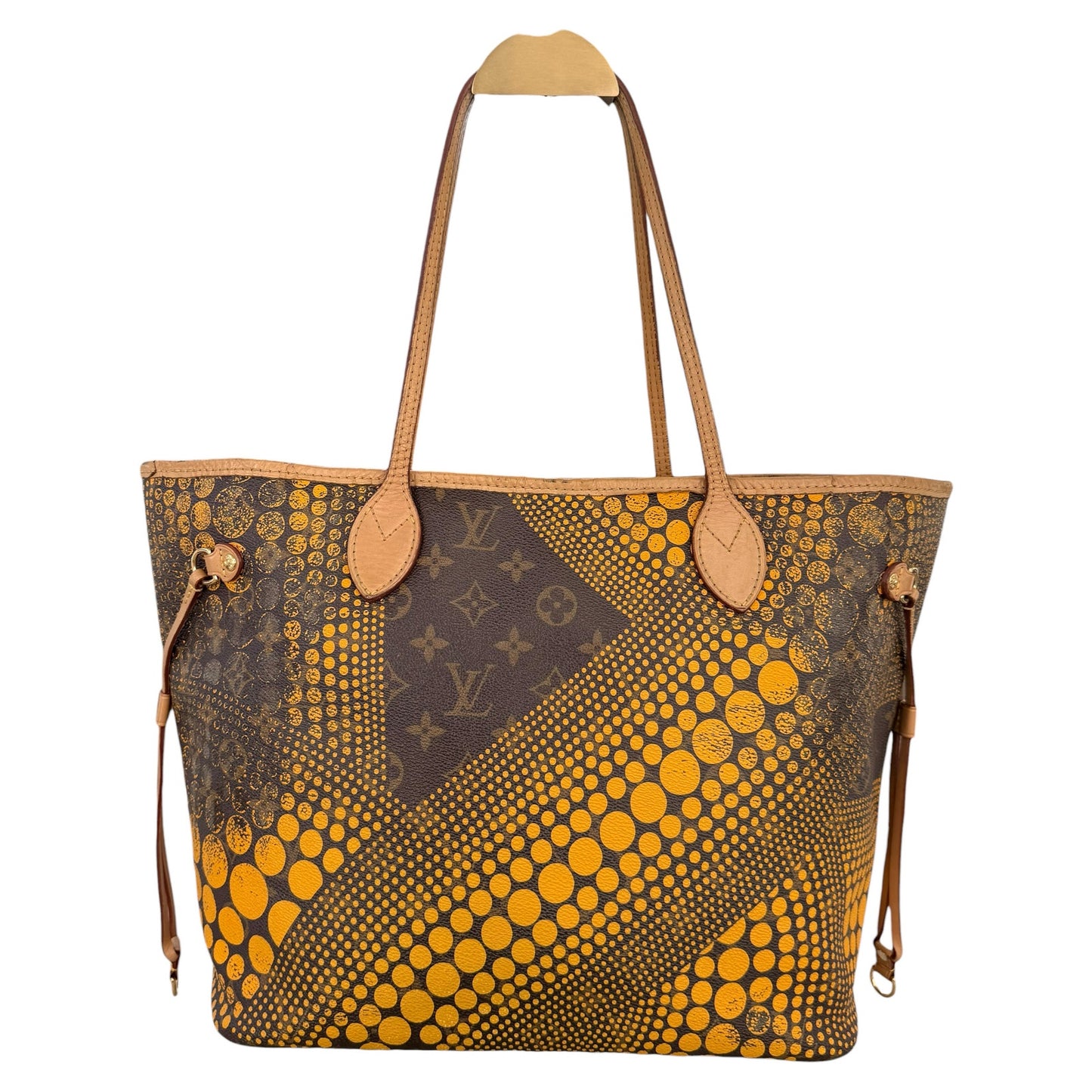 Louis Vuitton x Yayoi Kusama Limited Edition Yellow Waves Neverfull MM Tote