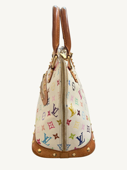 Louis Vuitton Alma MM — Multicolor White Monogram | Murakami Collaboration