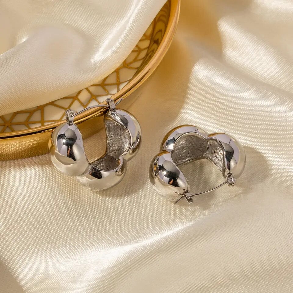 Silhouette Hoop Earrings