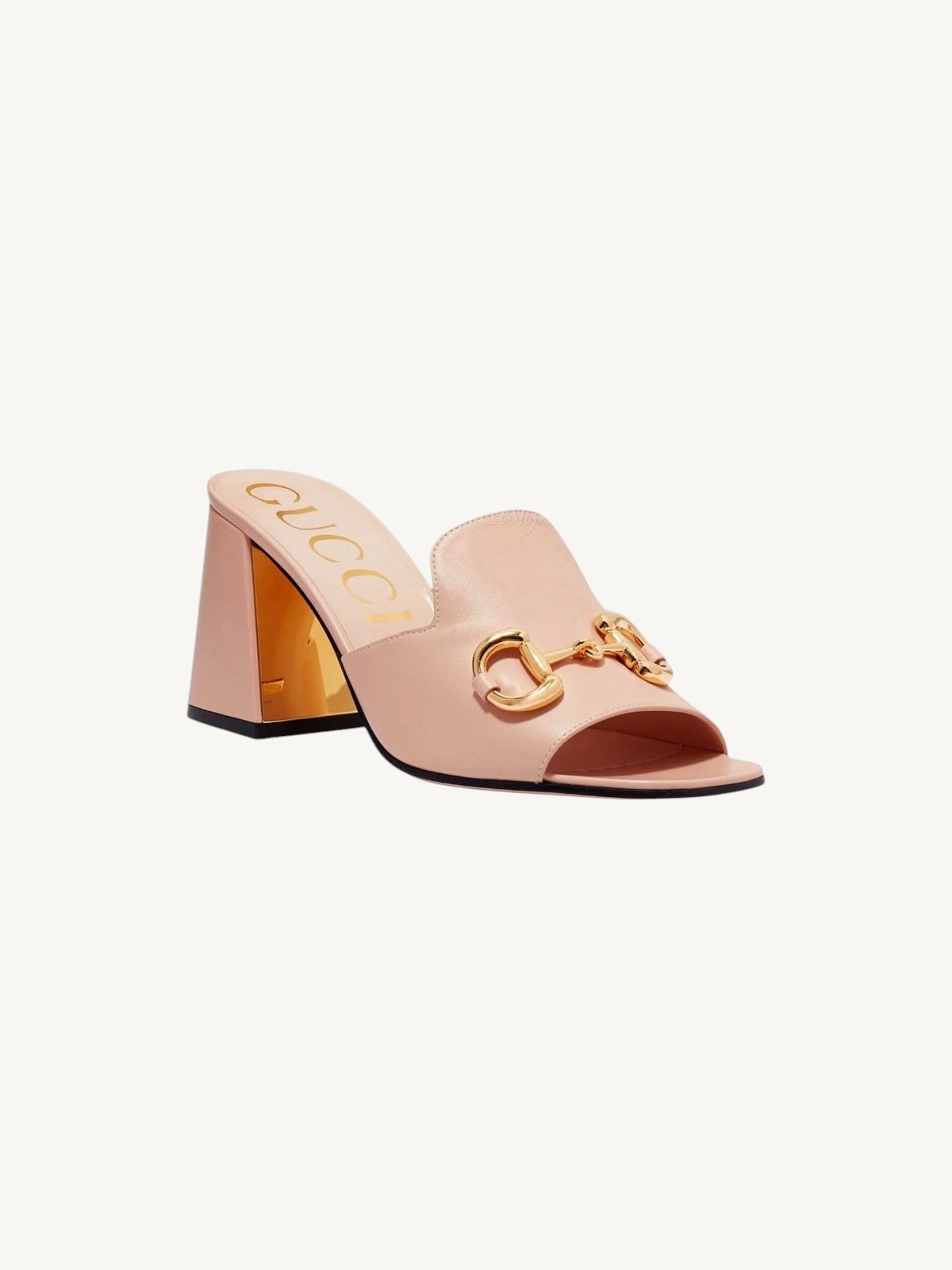 Gucci Horsebit 1953 Block Heel Mule — Blush Pink — Size 36 — New in Box