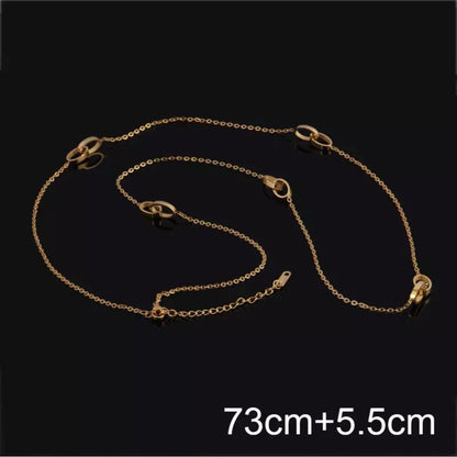 Milan Link Long Necklace – 18k PVD Gold-Plated or Stainless Steel