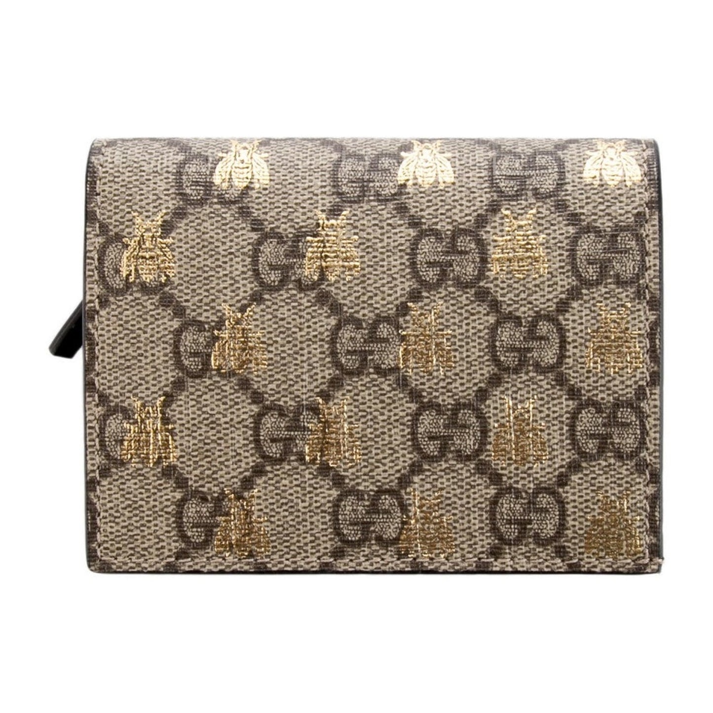 Gucci GG Supreme Bee Print Compact Bifold Wallet - Unisex