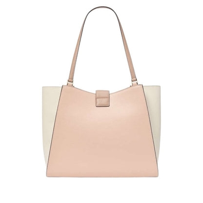 Kate Spade Blush Pink & Cream Refined Grain Leather Large Phoebe Tote MSRP $459