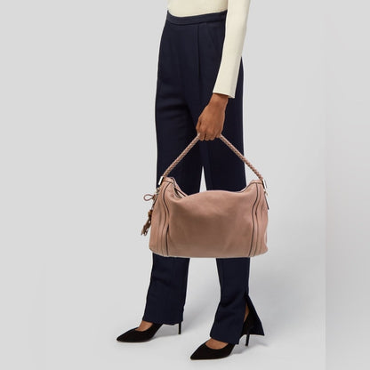 Gucci Pebbled Calfskin Medium Bella Hobo - Cuir (Tan)