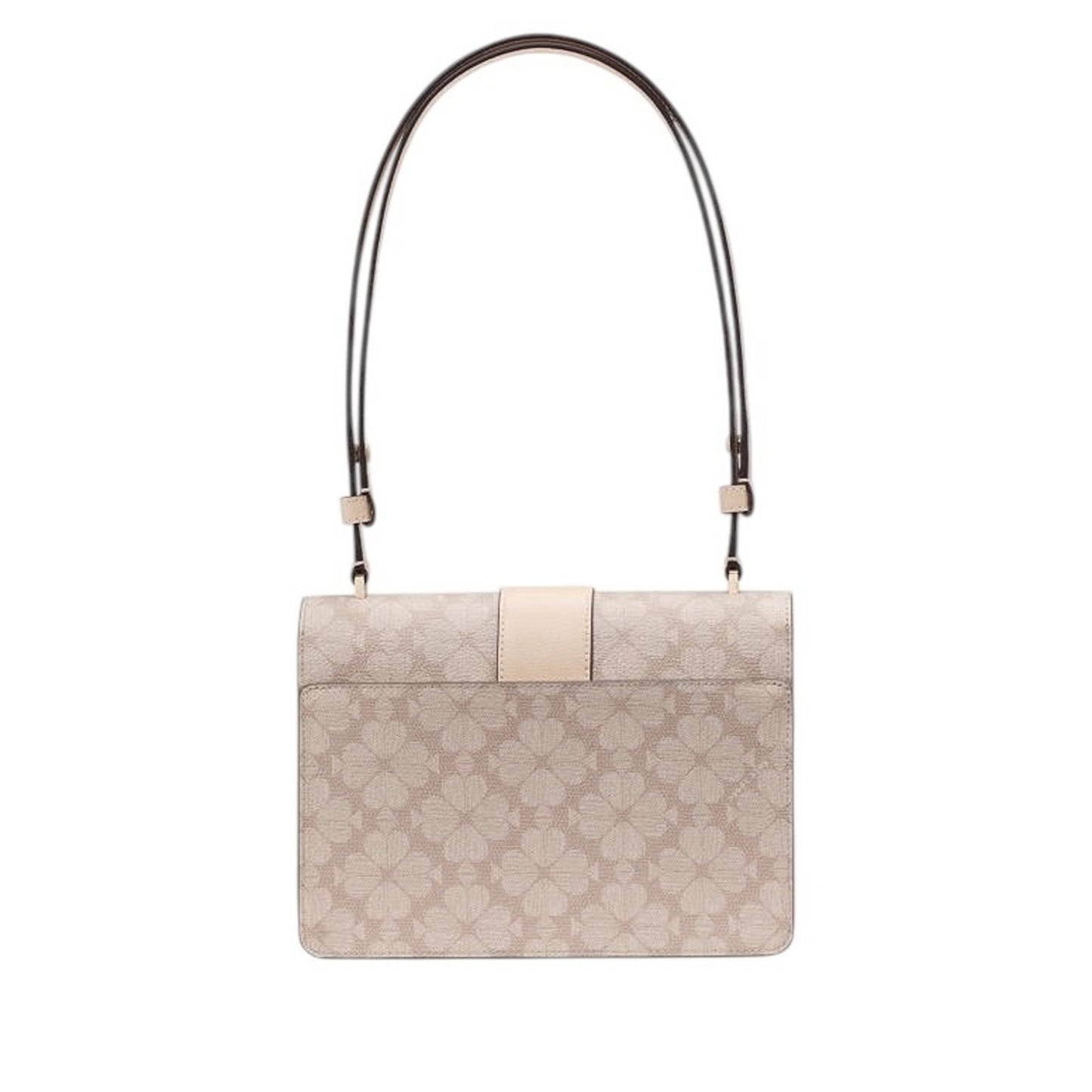 Kate Spade Cream Jacquard Spade Flower Convertible Shoulder Bag Crossbody NWT