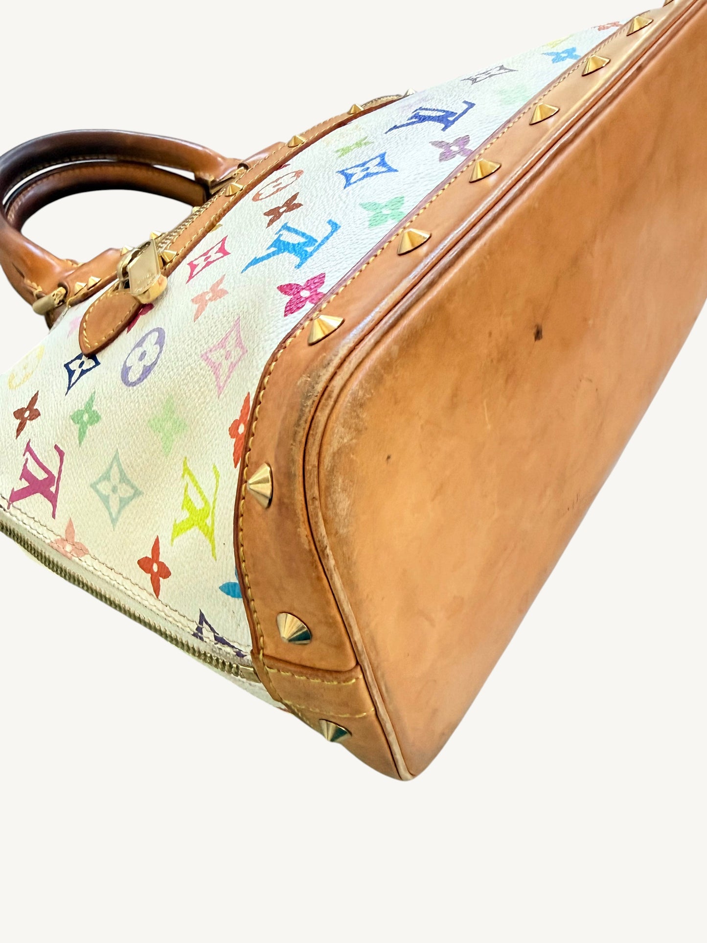 Louis Vuitton Alma MM — Multicolor White Monogram | Murakami Collaboration
