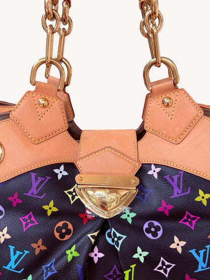 Louis Vuitton Takashi Murakami Multicolore Ursula Bag Noir | Rare 2008 Collector Handbag