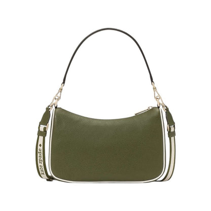 Kate Spade Green Pebbled Leather 2 Way Crossbody Bag & Zip Pouch NWT