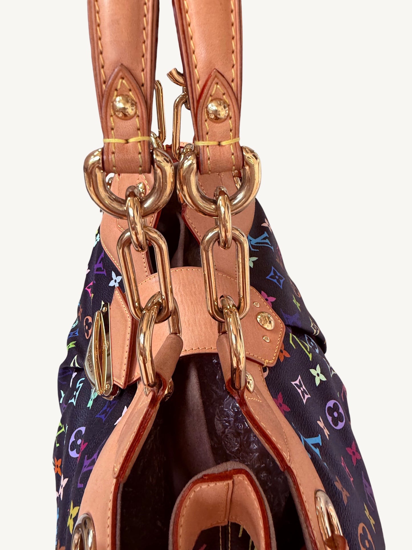 Louis Vuitton Takashi Murakami Multicolore Ursula Bag Noir | Rare 2008 Collector Handbag
