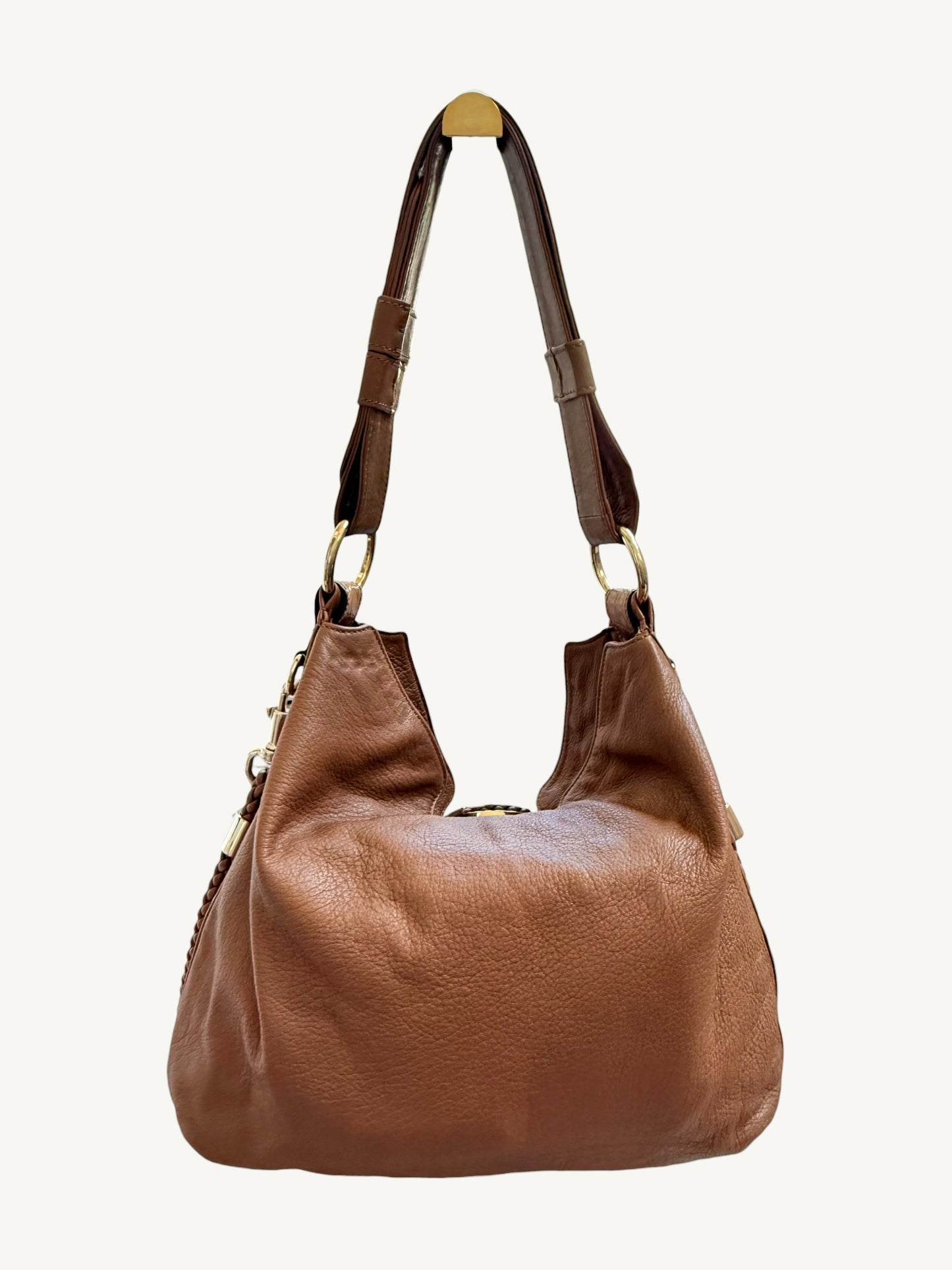 Gucci G Wave Large Hobo camel — bottom base view | Shimmer & Shawls