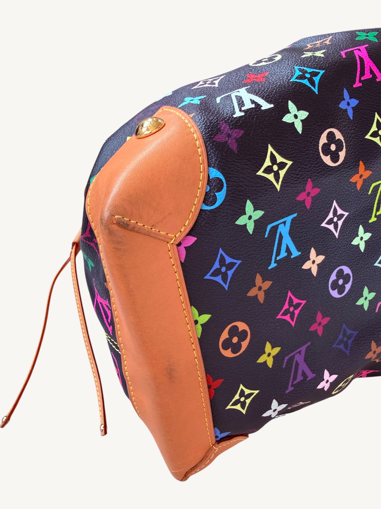 Louis Vuitton Takashi Murakami Multicolore Ursula Bag Noir | Rare 2008 Collector Handbag