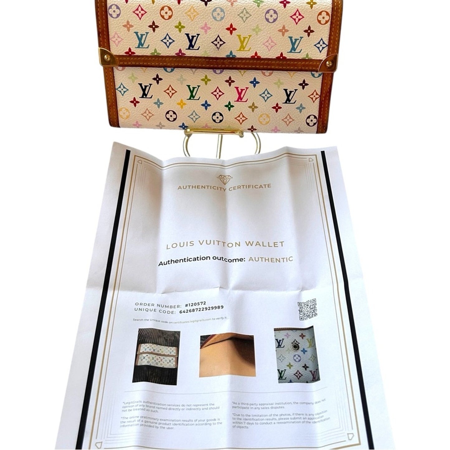 Louis Vuitton Multicolor International Long Wallet – Rare Murakami Collab, COA