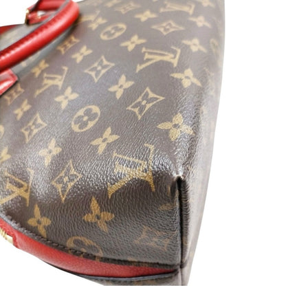 Like New Rare Louis Vuitton Alma B’N’B Monogram Cerise Red | LV Dome Satchel
