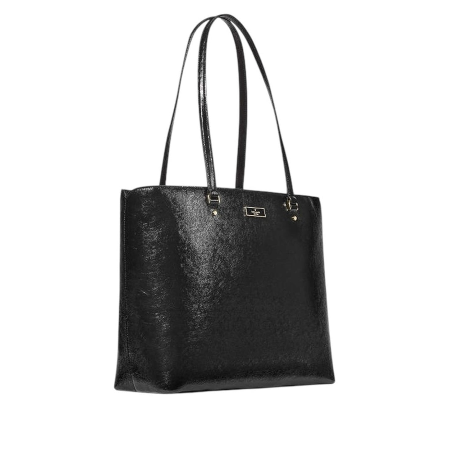 Kate Spade Bridget Black Crinkle Patent Large Tote